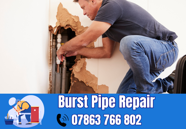 burst pipe repair Thatto Heath